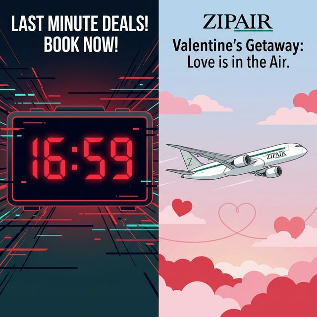 Jetstar Deadline & ZIPAIR Valentine Sale