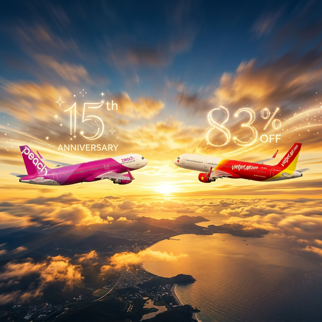 March 8th LCC News: Peach 15th Sale and Vietjet 83% OFF Final Day