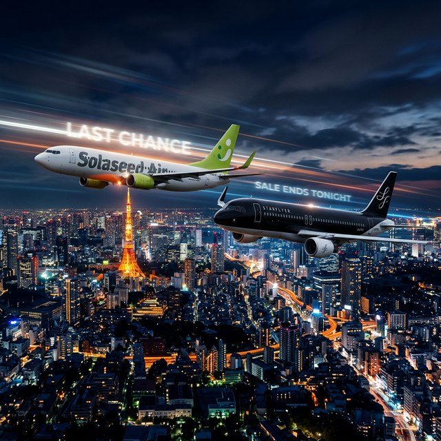 March 12th LCC News: Solaseed Air and Starflyer sales end tonight